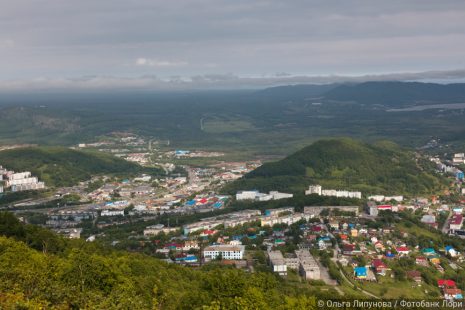 Летний пейзаж восточной части города Петропавловск - Камчатский
